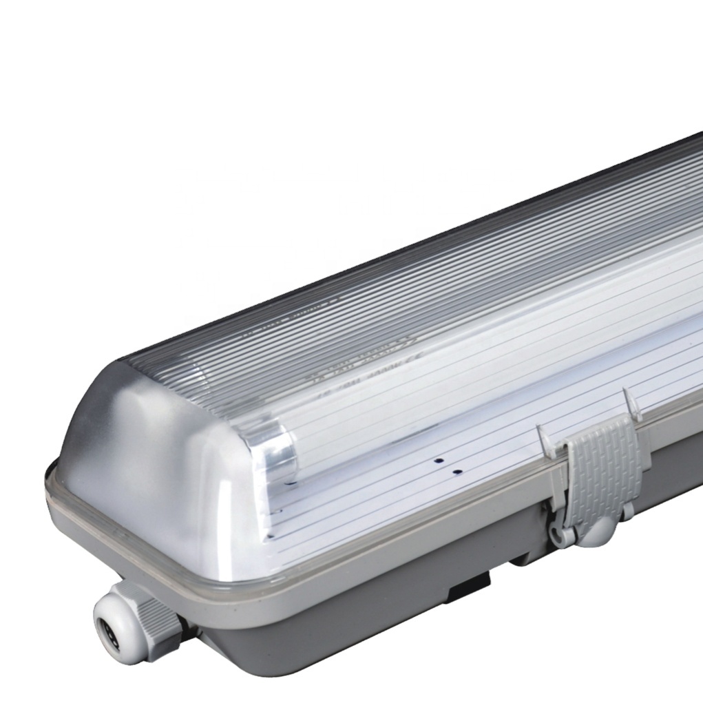 Светильник IP65 Tri-proof, мастерская освещения IP65, светодиодный подвесной парковочный светильник, ПК корпус, зажимы, промышленный водонепроницаемый светильник