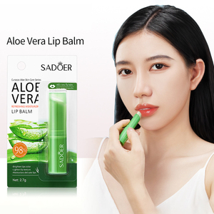 Oem Odm commercio all'ingrosso Sadoer Baeuty prodotto naturale <span class=keywords><strong>labbra</strong></span> biologico Aloe Vera idratante <span class=keywords><strong>balsamo</strong></span> per le <span class=keywords><strong>labbra</strong></span> - Product Image 1