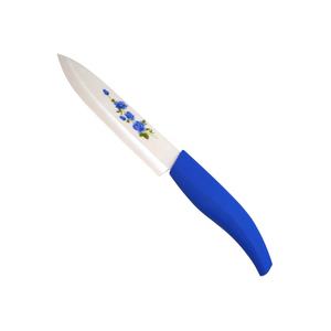 Cocina hogar blanco <span class=keywords><strong>hoja</strong></span> azul Rosa <span class=keywords><strong>cuchillo</strong></span> de cerámica con mango suave - Product Image 3