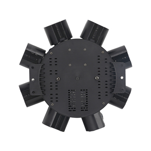 Éclairage de scène multi-effets 150W AC95-245V 50Hz 25CH DMX512 8PCS 10W Bande LED RGBW Stroboscope Blanc/Doré Automatique à la Voix - Product Image 5