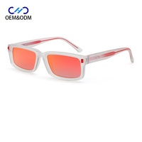 Lunettes de soleil rectangulaires de haute qualité 98126 – Monture PC CP de luxe rétro, protection UV400, style classique, lunettes de protection