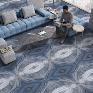 Galicha <b>Carpet</b> Look Porcelain Tiles 2x4ft Gloss Finish Decorative Floor Wall Collection for Modern Interiors - Product Image 2