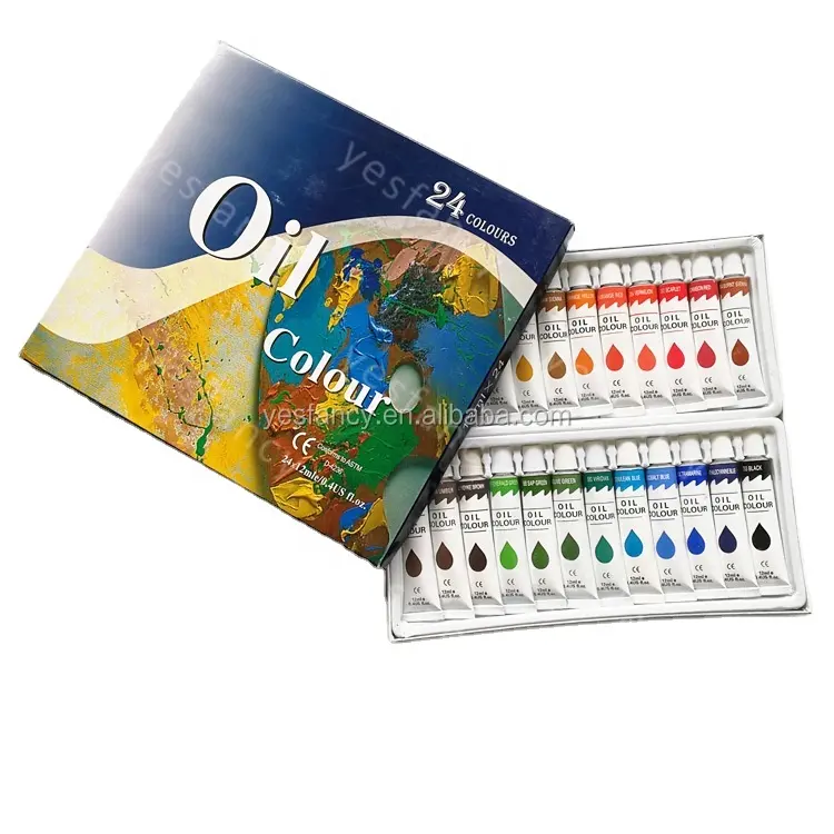 Great Price 24 Colors 12ml Best Artist Oil Paints Oil Colors