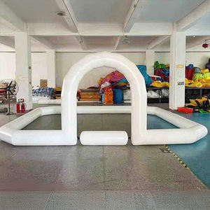 Pista de carreras de Go Karts inflable al aire libre para niños y arena de parachoques de coche para diversión de carreras de coches de choque - Product Image 5