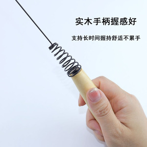 CFA级木柄钢丝塑料猫玩具铃互动式防闷可拆卸替换头耐用 - Product Image 3