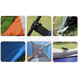 Палатка для кемпинга Brightbebe на 2 человека, всесезонная, двухслойная, с защитой от УФ-излучения, складная, водонепроницаемая, ветрозащитная, с тентом, простая в установке, портативная - Product Image 5