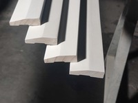 Molduras de rodapié de madera imprimada blanca china JLD
