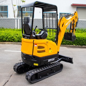 Mini-excavatrice personnalisée de 2 tonnes HT20U avec chenilles en caoutchouc longue durée, excavatrice compacte à vendre, excavatrice compacte pour la ferme - Product Image 6