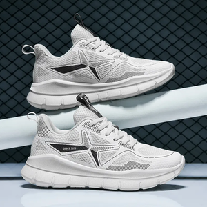 Nouvelles chaussures de course pour hommes 2025 – Respirantes, légères, en maille, avec semelle épaisse, doublure en cuir et lacets – Chaussures décontractées de haute qualité - Product Image 6