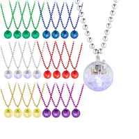 Collier Lumineux avec Connecteurs Bracelet, Chaîne Perlée LED Clignotante pour Halloween, Noël, Cadeau de Retour, Vente en Gros