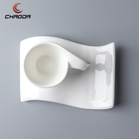 Tasse à café et soucoupe en céramique blanche et colorée de 80-330 ml, ensemble de tasses à café et soucoupes avec logo, ensemble de tasses à thé en porcelaine