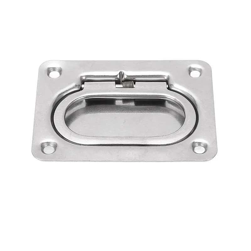 Stainless Steel Square for Boat Ship Floor Buckle Flush Ring Pull Deck Lift Cover Handle Flush Pull Handle