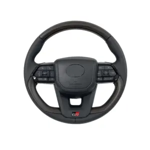 Upgrade LC300 GR Peach Wood Steering Wheel For Toyota LAND CRUISER LC95 LC120 LC150 LC200 2000-2021