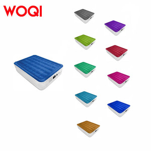WOQI Twin Size Indoor/Outdoor Inflatable Mattress <strong>Airbed</strong> With Built-in Pump PVC <strong>Topper</strong> for Camping Hotels Parks Hot Selling - Product Image 2