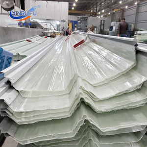 XINRUIFU Steel-Edged Translucent Roofing Sheet 470 Type 1.2mm FRP Industrial Roofing Material - Product Image 1