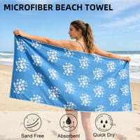 Wholesale Printed Custom Logo Microfiber Eco Friendly Luxury Striped All-Season Modern Child Beach Towels Super Soft Quick-Dry
