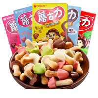 Halal groothandel cartoonvormige chocolade bedekte koekjes 48g Aziatische exotische snack bulk