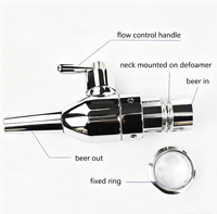 Robinet de remplissage isobare en laiton écologique à contre-pression pour bière, usage domestique et commercial