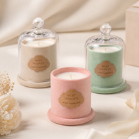 Bougie parfumée de luxe en cire de soja, finition velours givré, style minimaliste nordique, pour la décoration intérieure et les cadeaux de mariage