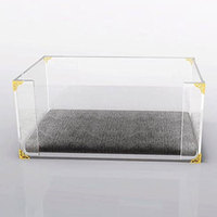 Lit en acrylique transparent pour chiens et chats, Lucite pour animaux domestiques, avec quincaillerie métallique, nouveau