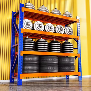 Civatasız Katlanabilir 5 Katlı Ağır Hizmet Tipi <span class=keywords><strong>Metal</strong></span> Depolama Rafı Çelik Raf Ünitesi Ayarlanabilir Endüstriyel Garaj Depolama - Product Image 2