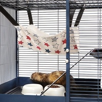 Hamac suspendu pour petits animaux, imprimé étoiles, pour chat, hamster, cochon d'Inde, lapin, furet, écureuil