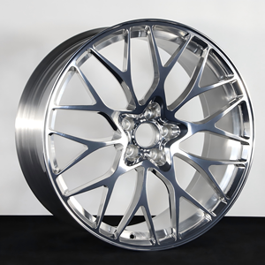 Rines Monobloque Forjados de Aleación Plateados de 17, 18, 19 y 20 Pulgadas, 5x114.3, Rines Personalizados para <span class=keywords><strong>Chevy</strong></span>, Mustang, BMW, Mercedes, Audi, Porsche - Product Image 2