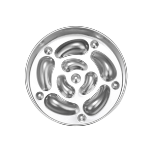 Rutsch feste Anti-Klopf-Hunde-und Katzen schale mit großer Kapazität Massiver Edelstahl Slow Food Dish Flaschenform für reisende Haustiere - Product Image 1