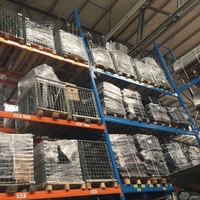Cages à palettes robustes pour entrepôt, en zinc galvanisé, à mailles fines et durables