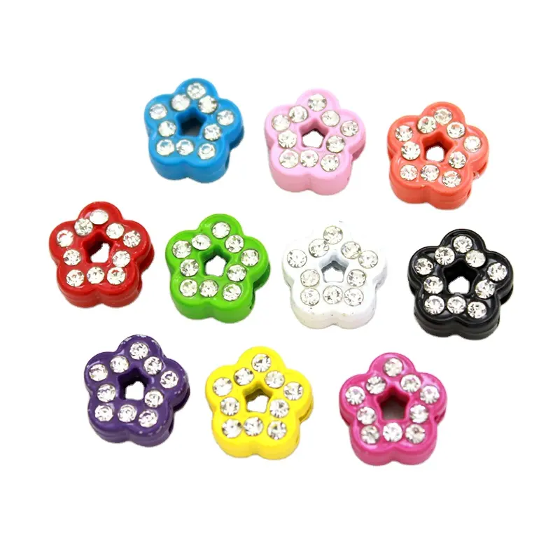 8mm Sliding Charm Slide Charms for DIY Bracelet Making Jewelry Accessories