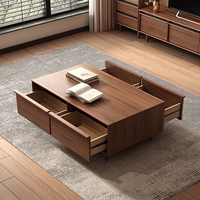 Meuble TV Lxyx Mid-Century Modern en bois avec rangement pour téléviseurs de 65 pouces et plus, meuble de salon, meuble de divertissement sur pied