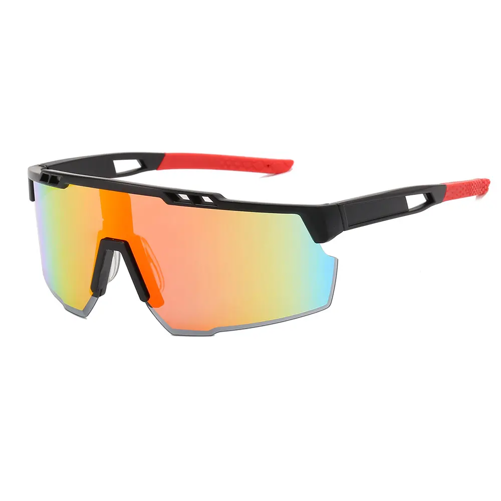 Superhot Eyewear 21945 Fashion 2023 Men Flat Top Sports Outdoor Cycling Shield Goggle Mirror Sunglasses
