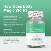 OEM Body Magic 30 capsules végétaliennes pour la digestion, la santé intestinale, la peau, compléments alimentaires à base de plantes, capsules de chlorophylle