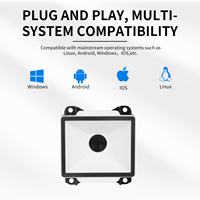Mini Módulo de escáner de código de barras industrial EM21, lector de código QR 2D, interfaz USB RS232 integrada CMOS para automatización de fabricación