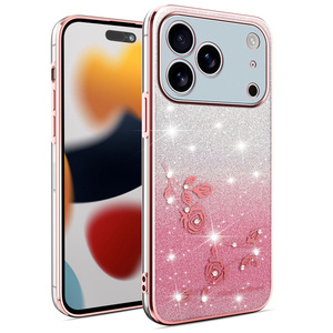 In <span class=keywords><strong>Vogue</strong></span> Chrome Lujosa Funda de TPU para mujer para Samsung A07/A17/A56/A36/A26/A16/A55/A35/A04 Gradient Sparkling Phone Cases Cover - Product Image 2