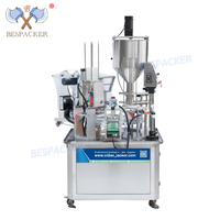 Bespacker-Máquina automática de sellado, taponadora de llenado de vasos rotativos, para zumo de helado, azúcar, miel, código vegetal