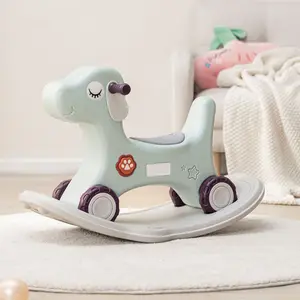Yeni varış otomatik at çocuklar binilen oyuncaklar 3 1 bebek konfor sallanan sandalye