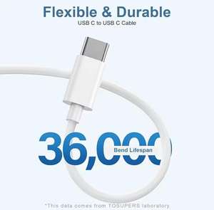 Câble USB-C en nylon tressé à charge rapide 1m et 2m pour <span class=keywords><strong>iPhone</strong></span> 16/15 <span class=keywords><strong>Pro</strong></span> Max, ordinateur et montre connectée - Emballé - Product Image 4