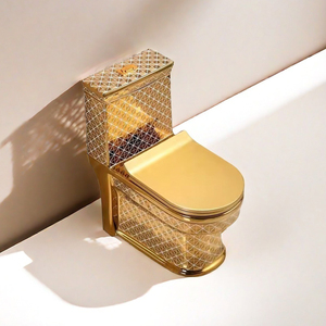 Cao kéo dài phòng tắm nhà vệ sinh thoải mái Chiều cao kép tuôn ra gốm hiện đại phòng tắm nhỏ một mảnh nhà vệ sinh với ghế mềm - Product Image 5