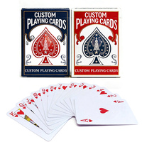 Cartes de poker personnalisées OEM écologiques, imperméables, avec logo, fabriquées en usine, de haute qualité, vente en gros
