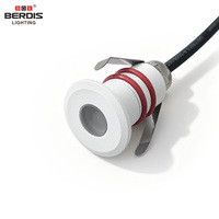 Projecteur LED Miniature à Petite Dimension, Lumière d'Appoint Murale IP67, Découpe 16/19/23mm, 1W, Lumière de Sol Encastrée Extérieure en Aluminium