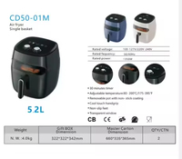 Four à vapeur électrique chinois avec thermostat réglable, protection contre la surchauffe, surface antiadhésive, capacité de 5,2 L, mécanique