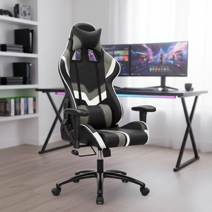 Sillas de Juego de Alta Calidad en Cuero Sintético, Ajustables en Altura, Giratorias, de Lujo, con RGB, para Computadora, 2 Sillas de Juego, 2 2 Gaming - Product Image 1