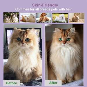 <span class=keywords><strong>Brosse</strong></span> de nettoyage pour poils d'animaux, <span class=keywords><strong>brosse</strong></span> de toilettage pour chats et chiens pour animaux à poils longs et courts - Product Image 4