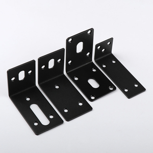 Thép không gỉ dài Dải góc Mã Đen 90 độ <span class=keywords><strong>s</strong></span>ửa chữa mảnh hình chữ L góc bên phải dấu ngoặc - Product Image 4