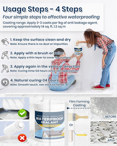 Revêtement transparent imperméable Agent invisible Scellant <span class=keywords><strong>acrylique</strong></span> liquide intérieur/extérieur Scellant transparent à base d'eau - Product Image 3
