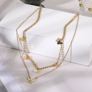 合金蝶チャームチェーンチョーカーネックレス卸売ファッションシンプルショートレディースジュエリーボヘミアンかわいい蝶チョーカーネックレス - Product Image 6