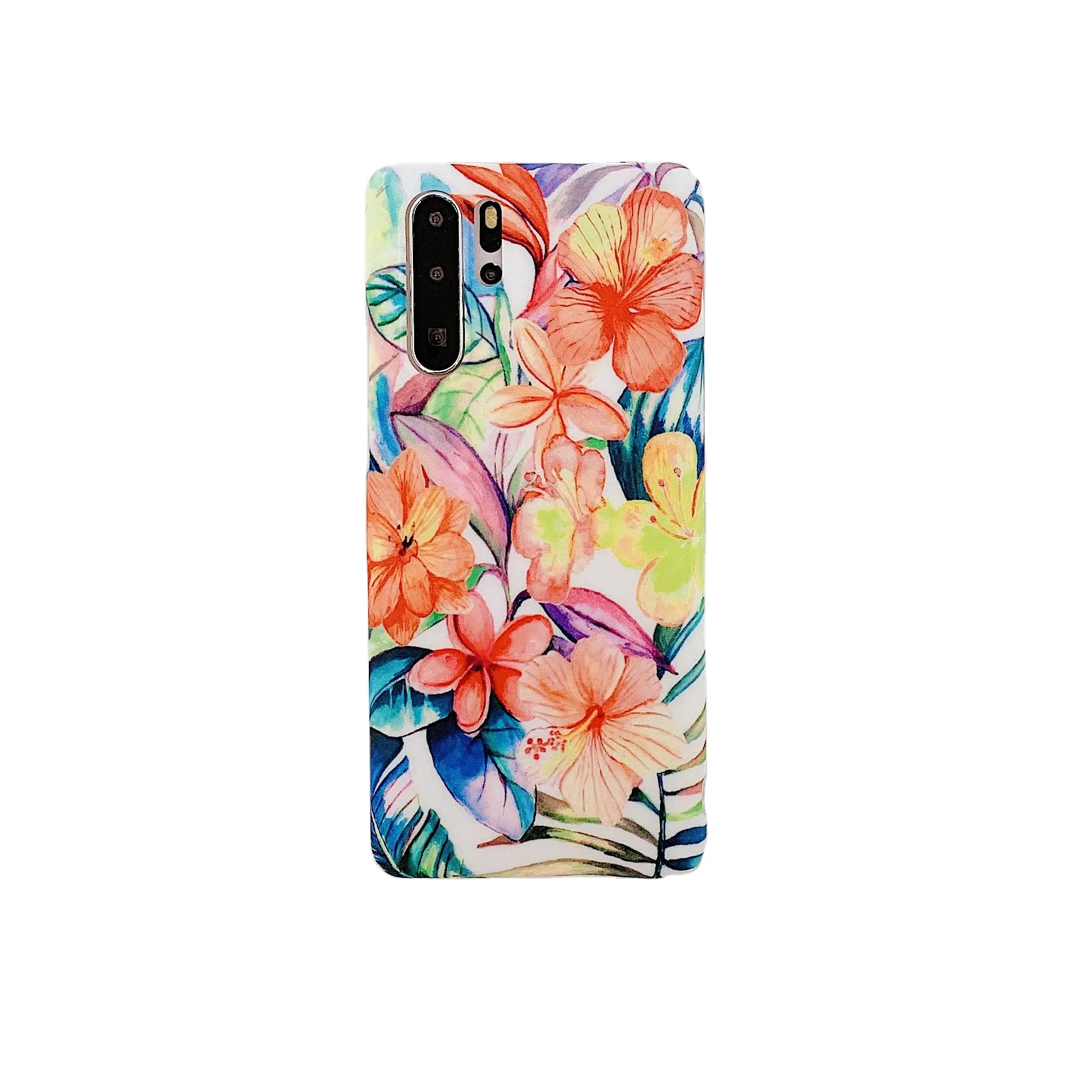 Leaf Flower Phone Case For Huawei P40 P30 P20 Pro Lite Mate 20 Pro 20X Nova 5 Pro Soft IMD Phone Back Cover For samsung iphone