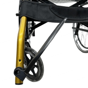 รถเข็นคนพิการแบบมีน้ำหนักเบาพับได้ทำจากเหล็กทางการแพทย์ปรับแต่ง CA811G ได้สำหรับนักกายภาพบำบัด - Product Image 4