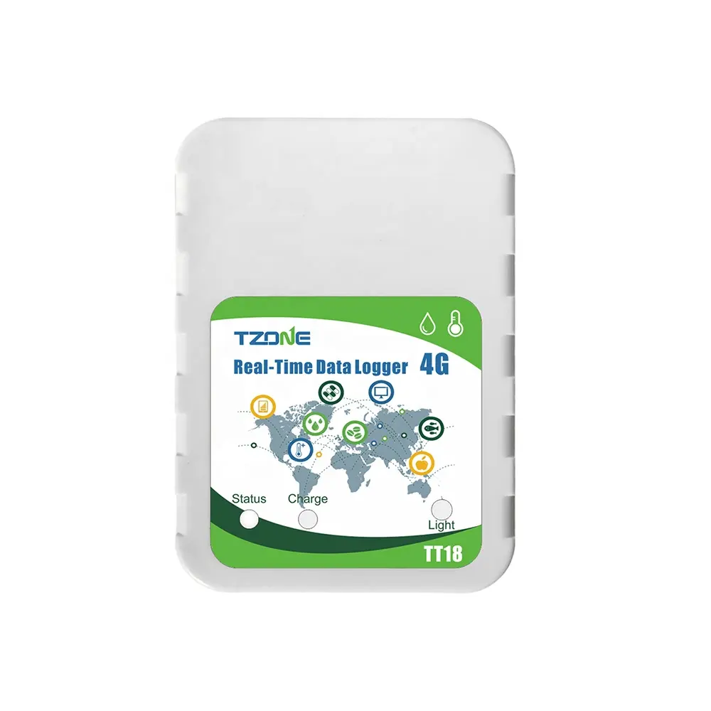 TZONE - Registrador de dados para transporte de cadeia fria, refrigerador, freezer, controle de temperatura, gráfico de temperatura, 4G GSM